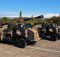 Sistem artileri gerak sendiri CAESAR 155mm milik militer Armenia saat gladi resik parade di Yerevan.