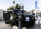 Sistem pertahanan udara taktis Thales RapidStriker terpasang di atas rantis lapis baja Sherpa Light 4x4 pada pameran Eurosatory Perancis.